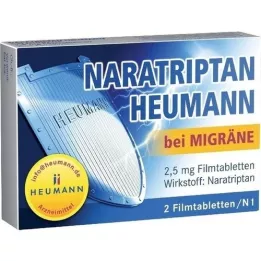 NARATRIPTAN Heumann mot migrene 2,5 mg filmdrasjerte tabletter, 2 stk