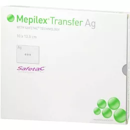 MEPILEX Transfer Ag-skumbandasje 10x12,5 cm ster. 5 stk