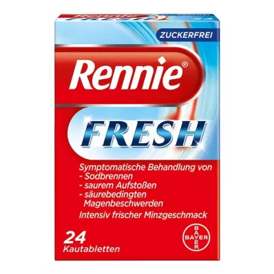 RENNIE FRESH Tyggetabletter, 24 stk
