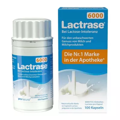 Lactrase 6000 FCC kapsler, 100 stk