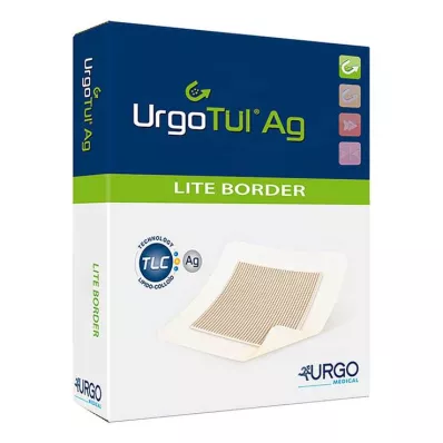 URGOTÜL Ag Lite Border 8x8 cm bandasje, 10 stk URGOTÜL Ag Lite Border 8x8 cm bandasje, 10 stk