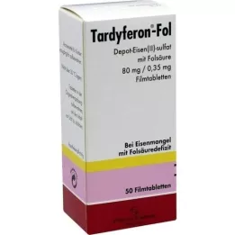 TARDYFERON-Fol Depot Jern(II) Sul. med Fols. filmtablett, 50 stk