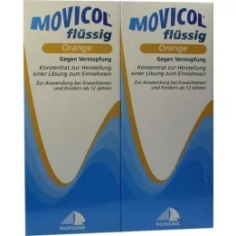 MOVICOL flytende appelsin, 2X500 ml