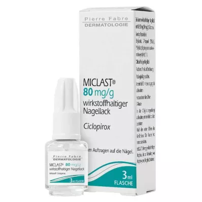 Miclast 80 mg/g aktiv neglelakk, 3 ml