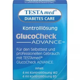 TESTAMED GlucoCheck Advance kontrolløsning, 4 ml