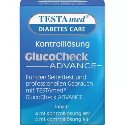 TESTAMED GlucoCheck Advance kontrolløsning, 4 ml