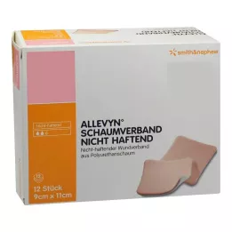 Allevyn skumdressing 9x11 cm ikke-klebende, 12 stk