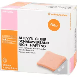 Allevyn sølvskumdressing 4,5x5,5 cm non-stick, 12 stk