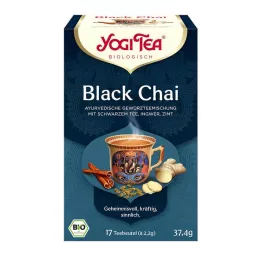 YOGI TEA Svart Chai organisk filterpose, 17X2,2 g