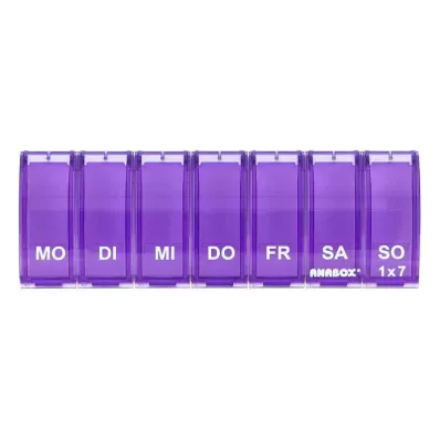 ANABOX 1x7 lilla, 1 stk