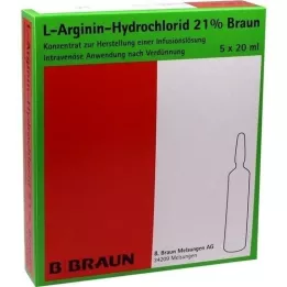 L-ARGININ-HYDROCHLORID 21% Elek. kons. inf. l., 5X20 ml