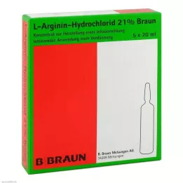 L-ARGININ-HYDROCHLORID 21% Elek. kons. inf. l., 5X20 ml