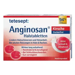 TETESEPT Anginosan sugetabletter sukkerfri kirsebær, 20 stk