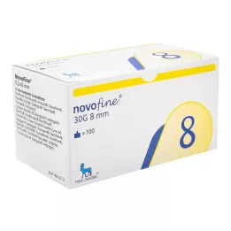 NOVOFINE 8 kanyler 0,30x8 mm tynnvegg, 100 stk