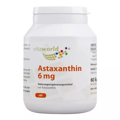 ASTAXANTHIN 6 mg kapsler, 60 stk