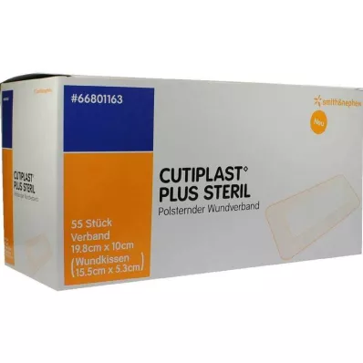 Cutiplast Plus steril 10x19,8 cm bandasje, 55 stk