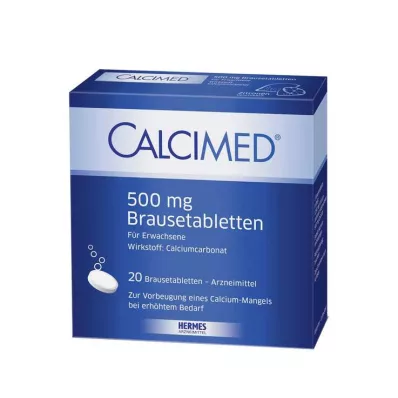 CALCIMED 500 mg brusetabletter, 20 stk