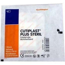 CUTIPLAST Plus steril 7,8x10 cm bandasje, 1 stk