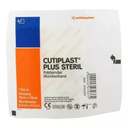 Cutiplast Plus steril 7,8x10 cm bandasje, 1 stk