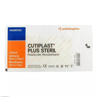 Cutiplast Plus steril 7,8x15 cm bandasje, 1 stk