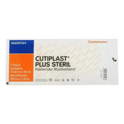 Cutiplast Plus steril 10x24,8 cm bandasje, 1 stk Cutiplast Plus steril 10x24,8 cm bandasje, 1 stk
