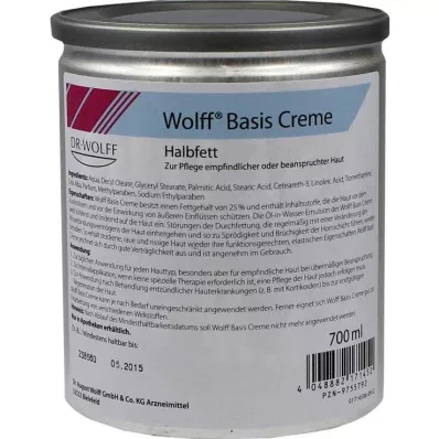 WOLFF Grunnfløte, halvfet, 700 ml