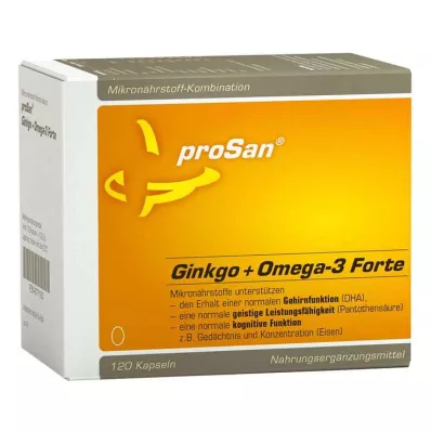 Prosan Ginkgo + Omega-3 Forte kapsler, 120 stk Prosan Ginkgo + Omega-3 Forte kapsler, 120 stk