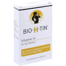 BIO-H-TIN Vitamin H 2,5 mg i 4 uker tabletter, 28 stk