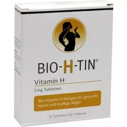 BIO-H-TIN Vitamin H 5 mg i 1 måned tabletter, 15 stk