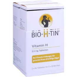 BIO-H-TIN Vitamin H 2,5 mg i 2x12 uker tbl, 2X84 stk