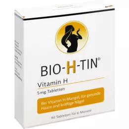 BIO-H-TIN Vitamin H 5 mg i 6 måneder tabletter, 90 stk