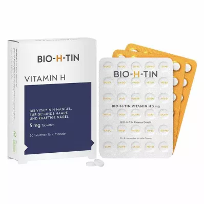 BIO-H-TIN Vitamin H 5 mg i 6 måneder tabletter, 90 stk