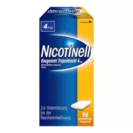 NICOTINELL Tyggegummi tropisk frukt 4 mg, 96 stk
