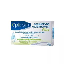 OPTICALM Beroligende øyedråper Plus i enkeltdose, 10X0,5 ml