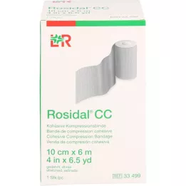 ROSIDAL CC Selvklebende kompresjonsbandasje 10 cm x 6 m, 1 stk