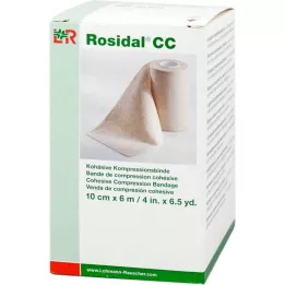 ROSIDAL CC Selvklebende kompresjonsbandasje 10 cm x 6 m, 1 stk
