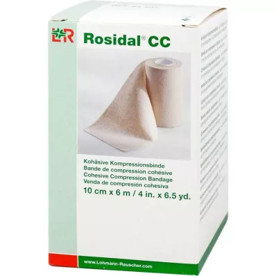 ROSIDAL CC Selvklebende kompresjonsbandasje 10 cm x 6 m, 1 stk