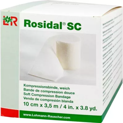 ROSIDAL SC Kompresjonsbandasje myk 10 cm x 3,5 m, 1 stk ROSIDAL SC Kompresjonsbandasje myk 10 cm x 3,5 m, 1 stk