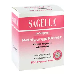 SAGELLA poligyn renseservietter for intimpleie, 10 stk