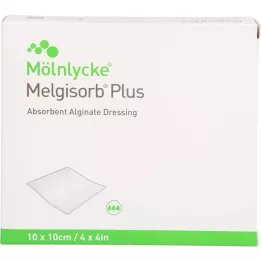 MELGISORB Plus alginatbandasje 10x10 cm steril, 10 stk