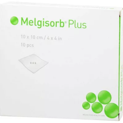 MELGISORB Plus alginatbandasje 10x10 cm steril, 10 stk