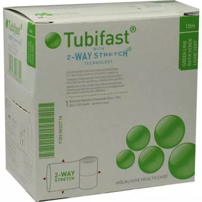 TUBIFAST 2-Way Stretch 5 cmx10 m grønn, 1 stk
