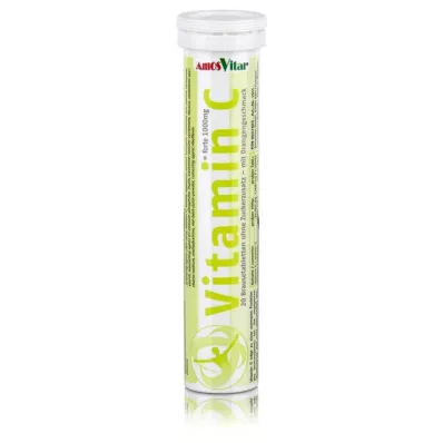 VITAMIN C 1000 mg AmosVital brusetabletter, 20 stk VITAMIN C 1000 mg AmosVital brusetabletter, 20 stk