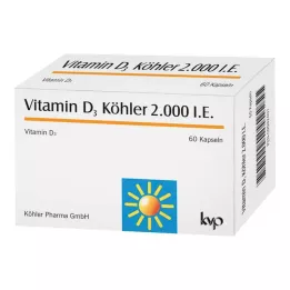 VITAMIN D3 KÖHLER 2 000 IE kapsler, 60 stk