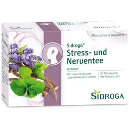 SIDROGA Filterpose med stress- og nervete, 20X2,0 g