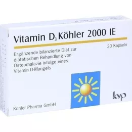 VITAMIN D3 KÖHLER 2 000 IE kapsler, 20 stk