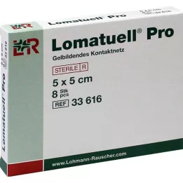 LOMATUELL Per 5x5 cm steril, 8 stk