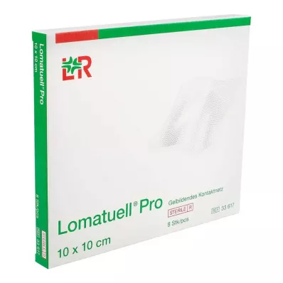Lomatuell Pro 10x10 cm steril, 8 stk