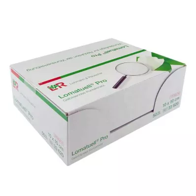 Lomatuell Pro 10x10 cm steril, 50 stk Lomatuell Pro 10x10 cm steril, 50 stk