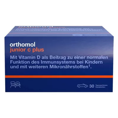 Orthomol Junior C pluss tyggetabletter mandarin appelsin, 30 stk Orthomol Junior C pluss tyggetabletter mandarin appelsin, 30 stk